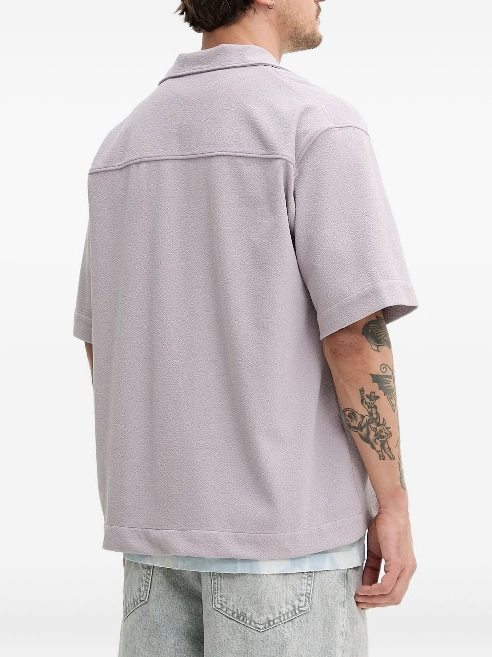revere-collar short-sleeve shirt - 2