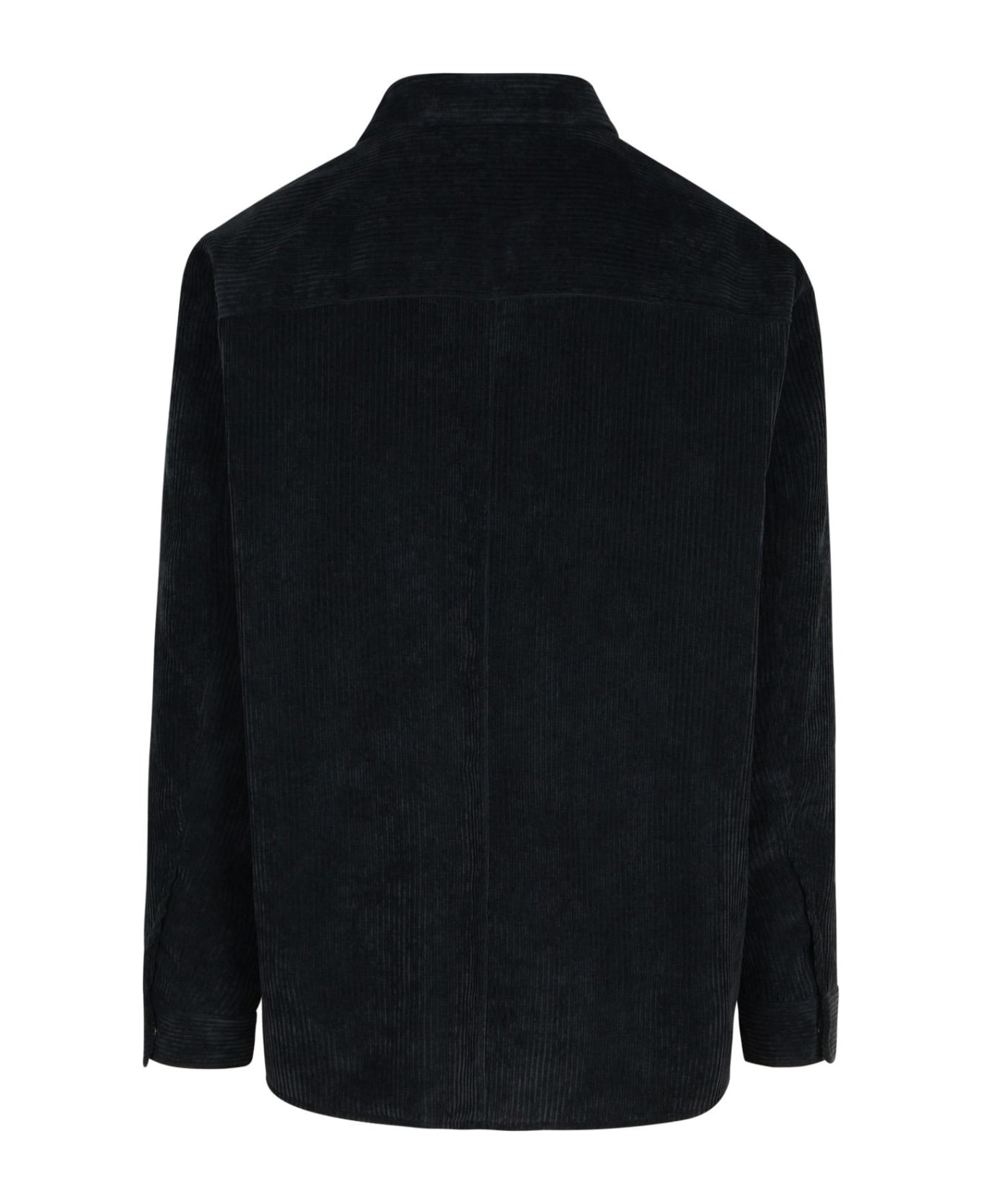 Black Polyester Blend Shirt - 3