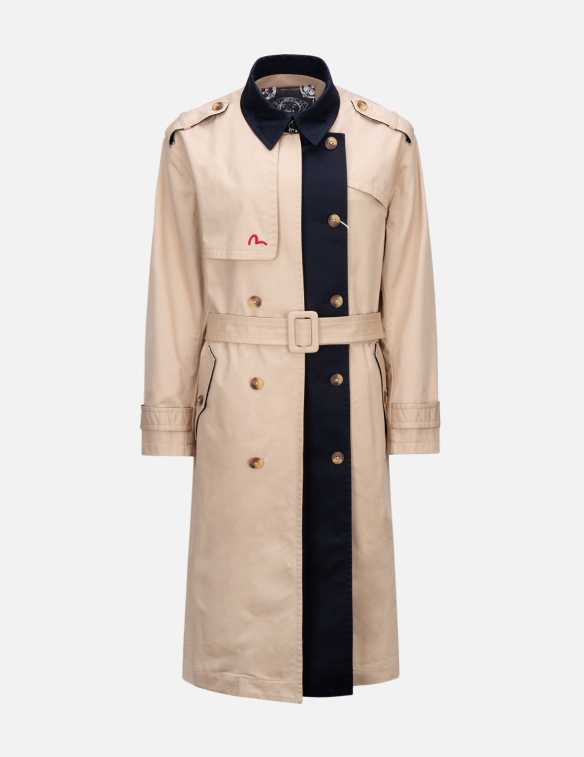 LOGO EMBROIDERED TRENCH COAT - 1