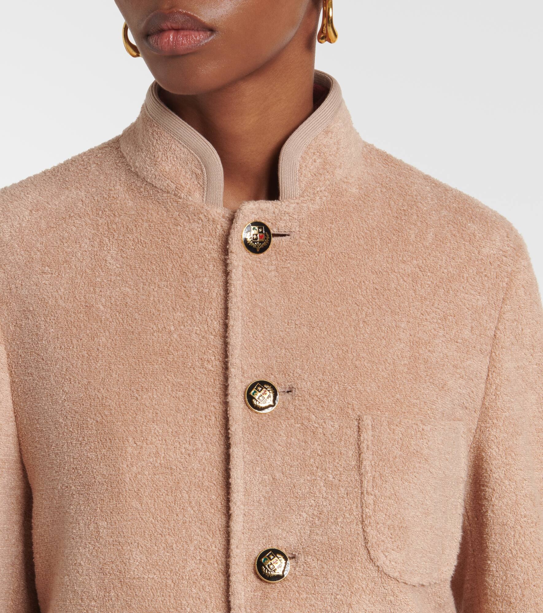 Spagna Mini linen and cotton terry jacket - 4