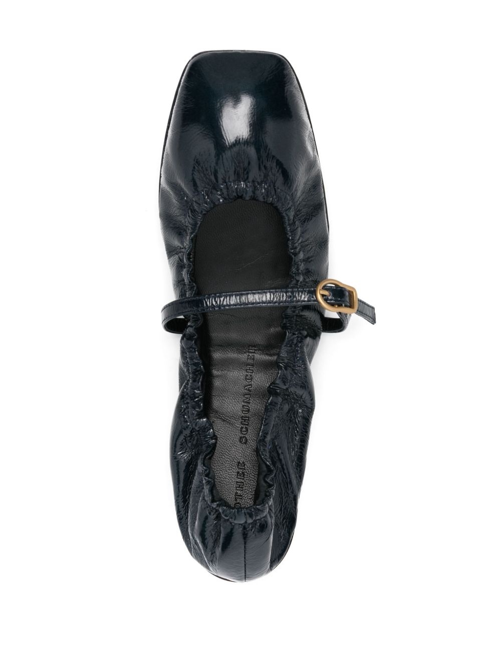 patent-leather ballerina shoes - 4