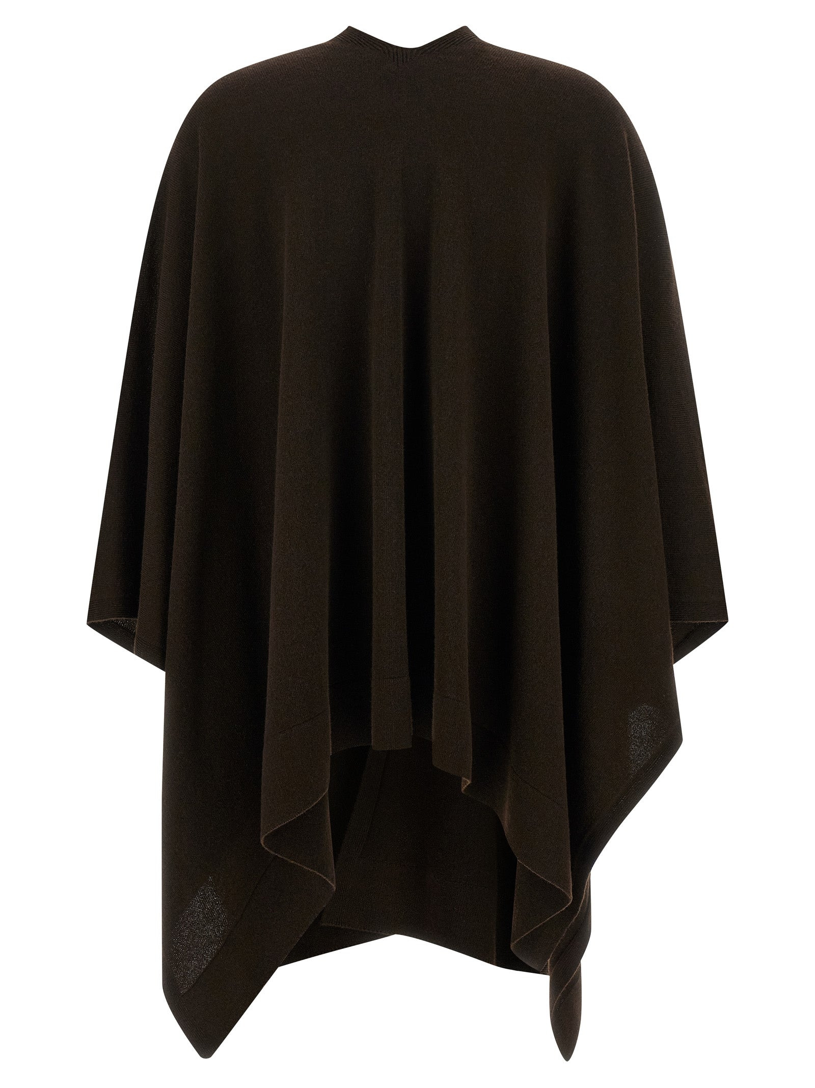 Cashmere Poncho Capes Brown - 2