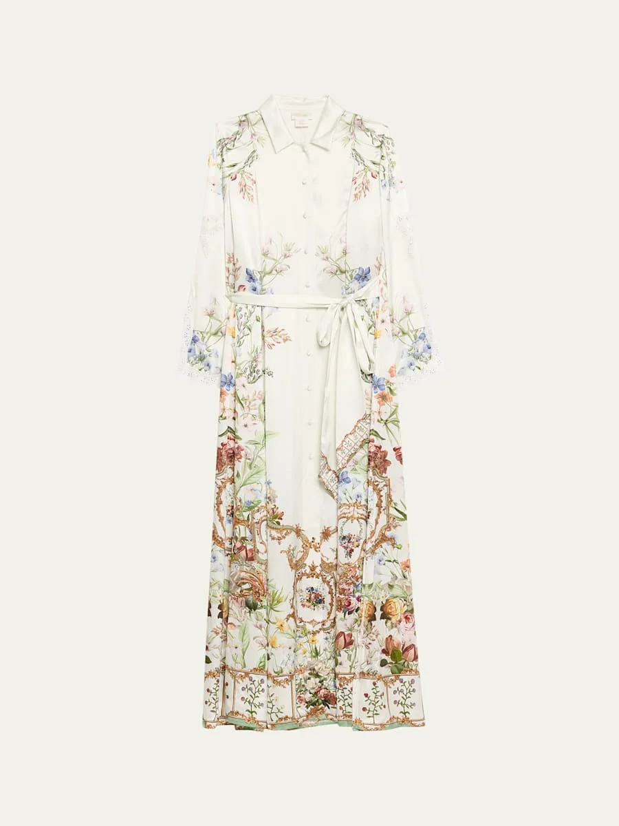 Dressing Room Drama Printed Trench Shirtdress - 1