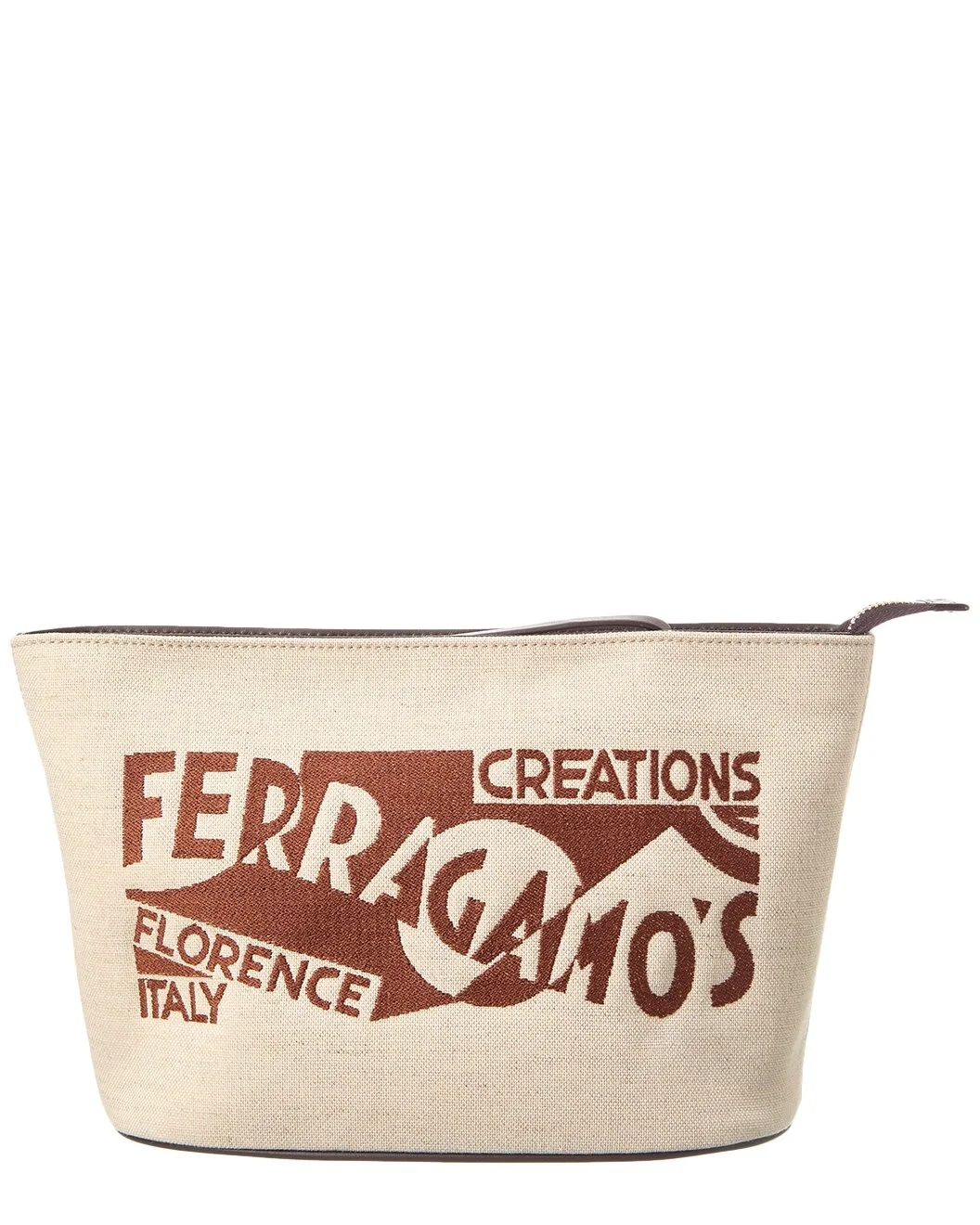 Ferragamo Canvas & Leather Pouch - 1
