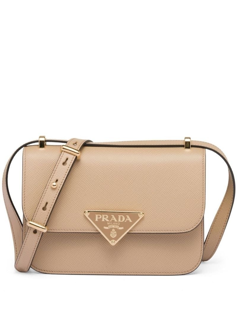 【関税込み】PRADA Embleme smooth leather shoulder bag Prada Emblème leather shoulder bag | farfetch | REVERSIBLE