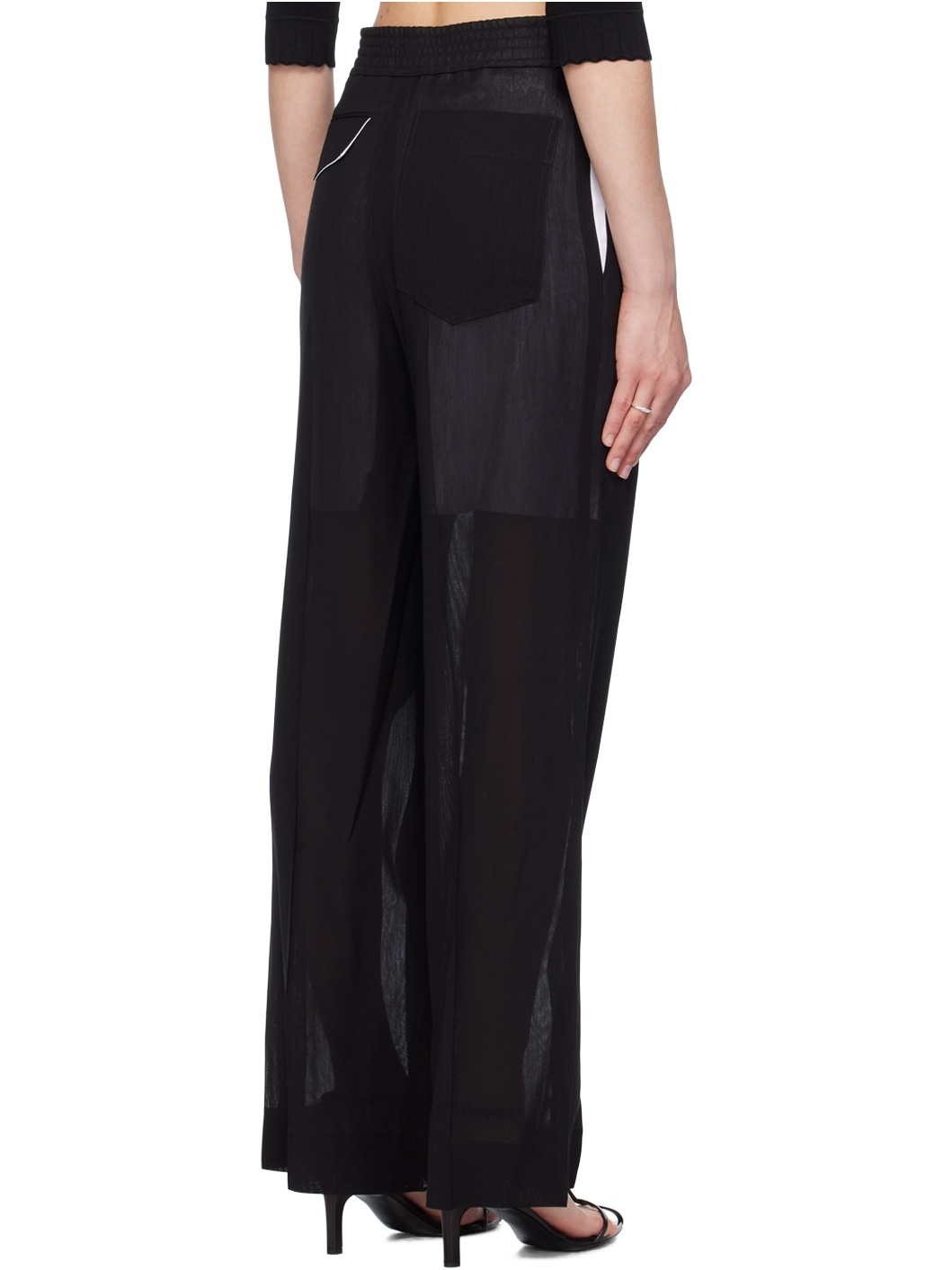 関税込み Victoria Beckham★Classic ストレートレッグ パンツ 素敵☆Victoria Beckham ジャージー ストレートレッグパンツ