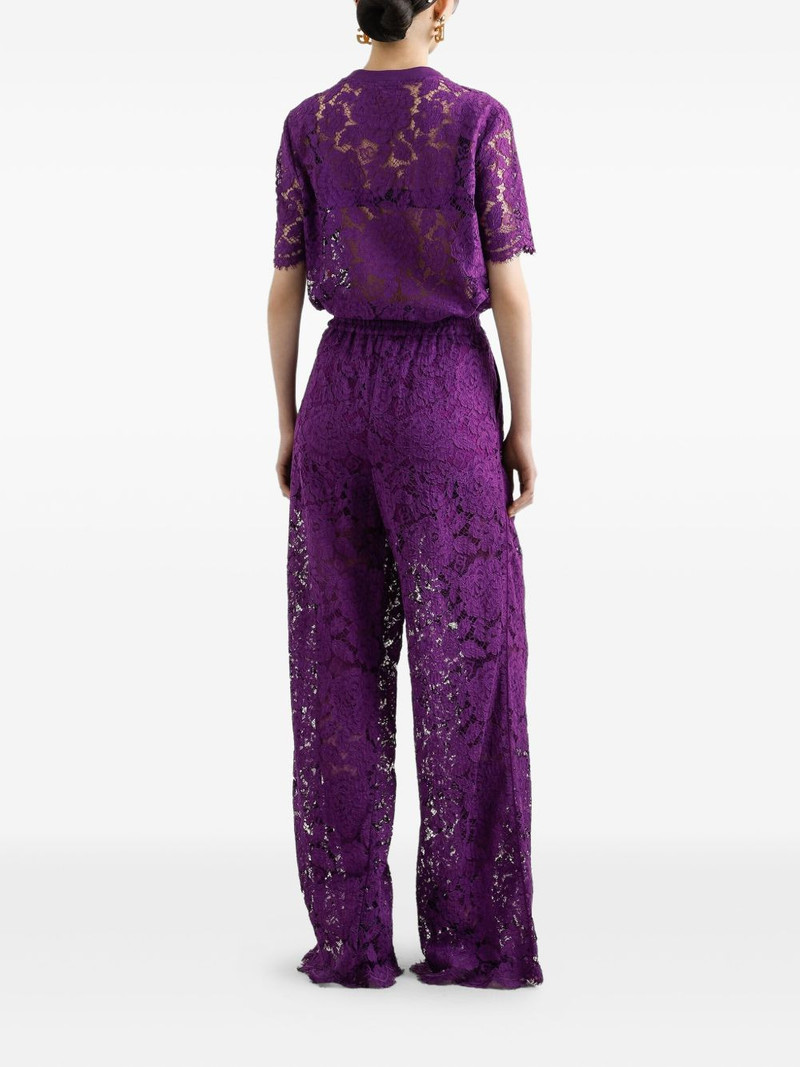 lace-detailing T-shirt 3