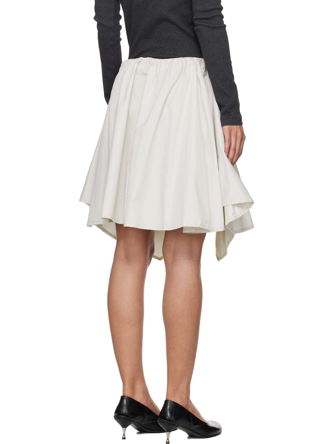 Gray Mainsail Mini Skirt - 3
