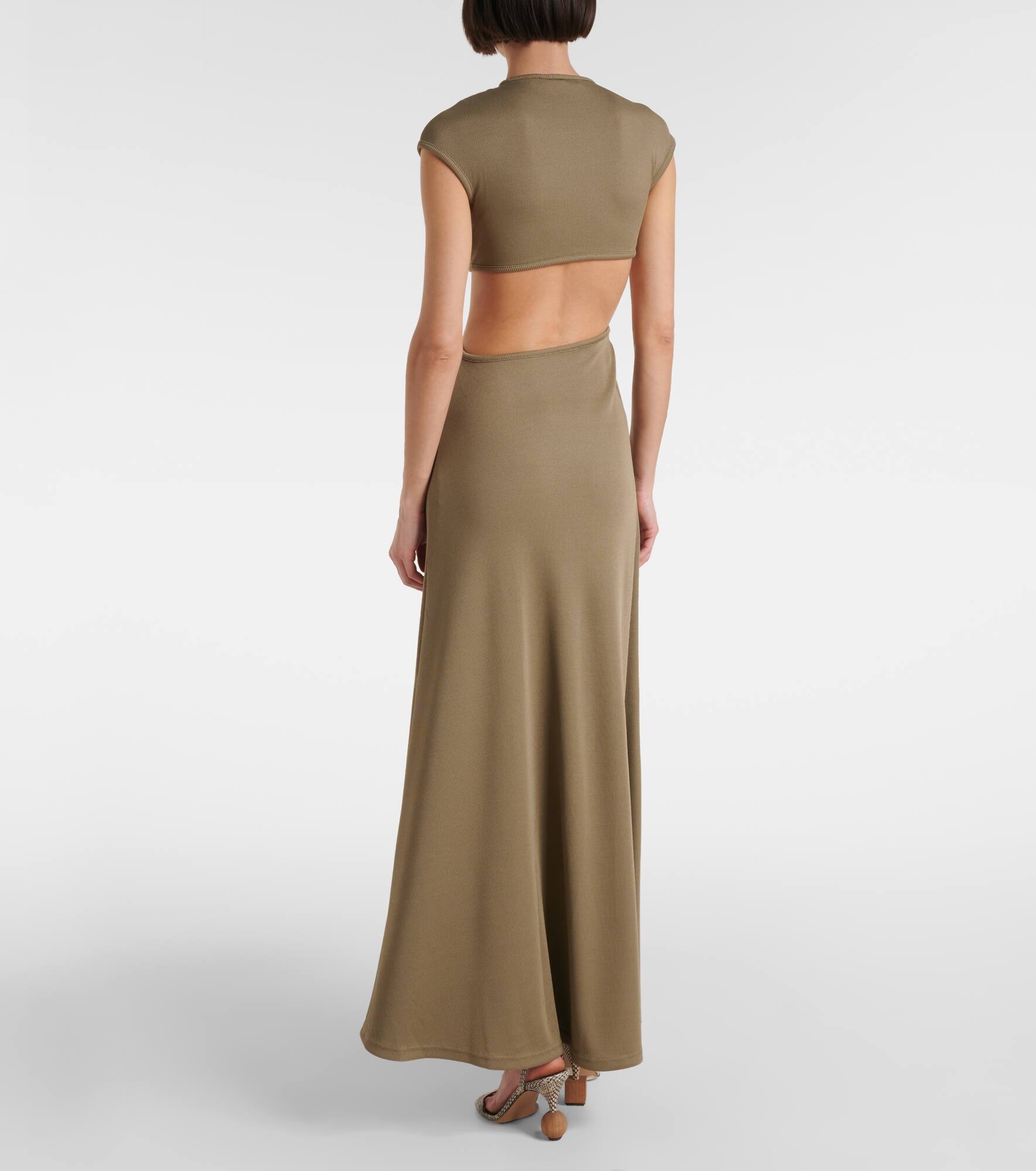 S-Buckle embellished maxi dress - 3