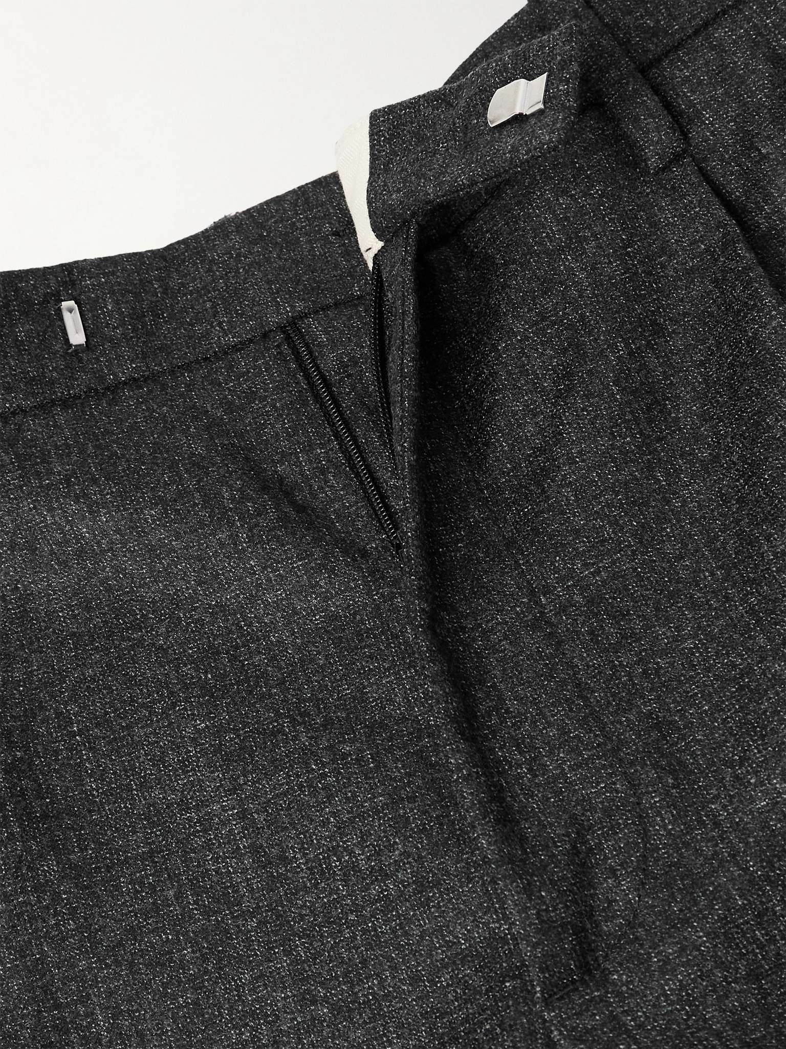 Masco Slim-Fit Straight-Leg Pleated Virgin Wool Trousers - 6