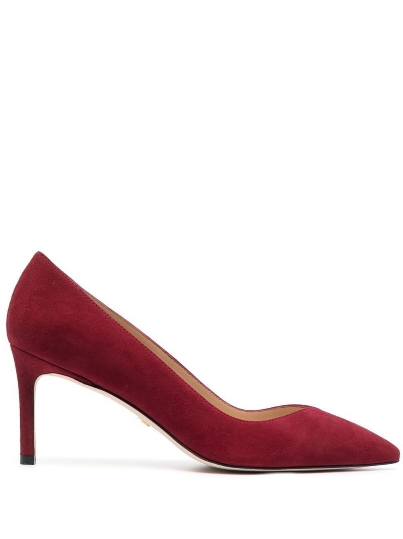 pointed 80mm suede pumps - 2