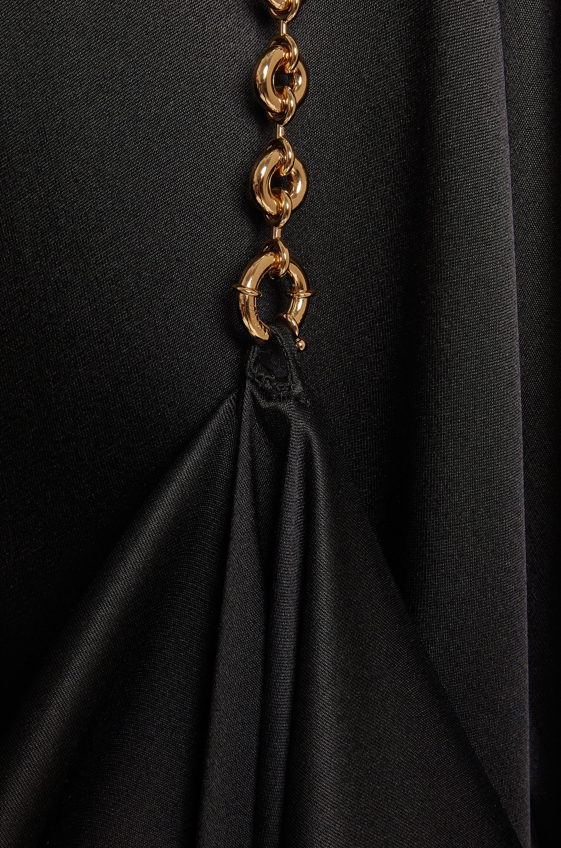 Chain shirt dress in silk - 3