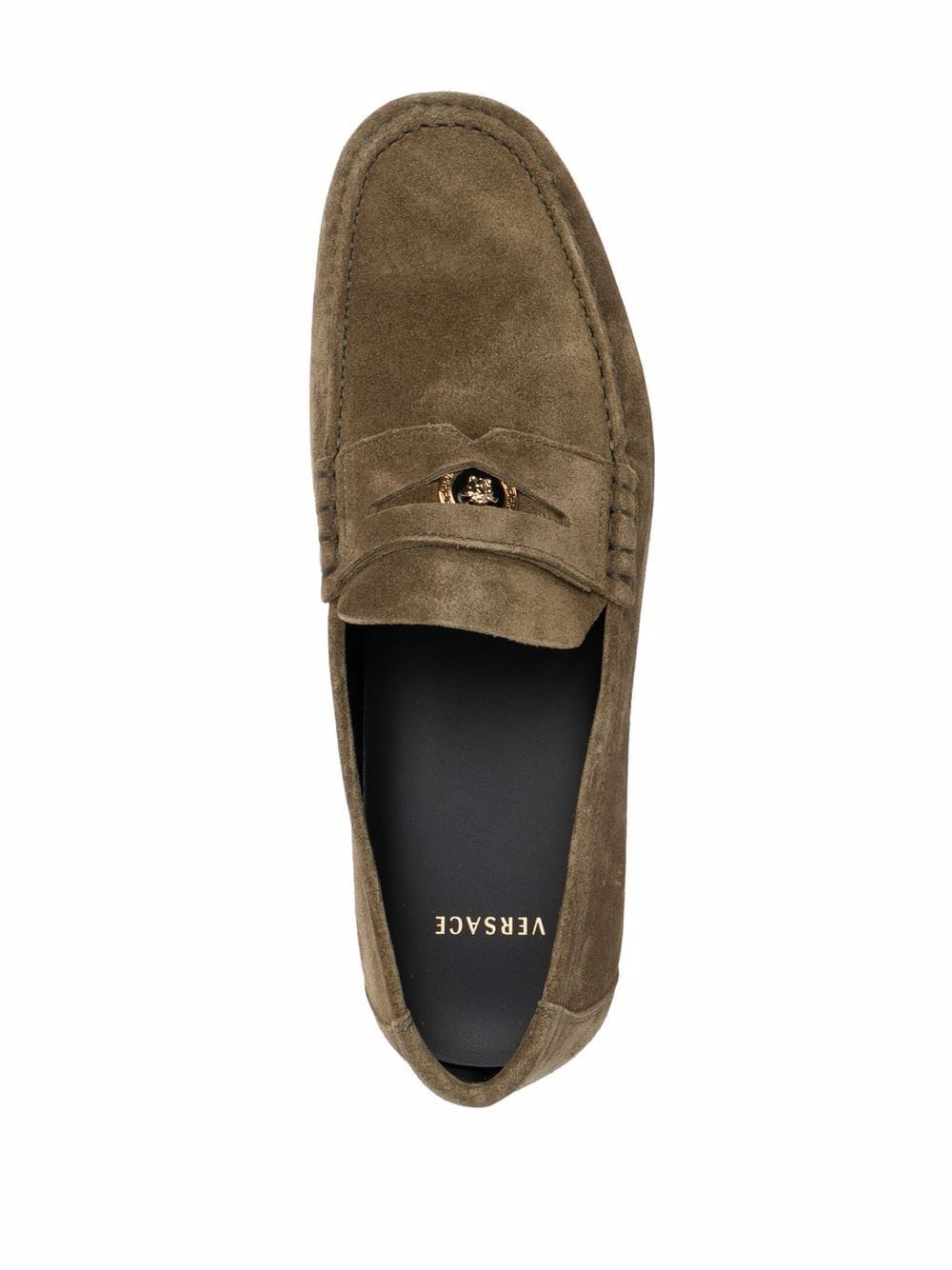 Medusa suede loafers - 4