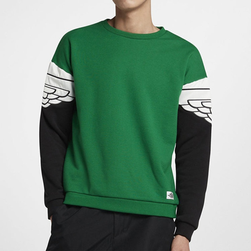 Jordan Men's Air Jordan Arm Logo Pullover Sports Green AO0427-302 outlook