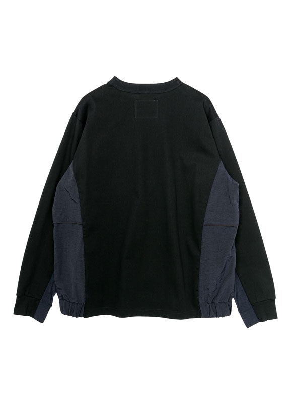 sacai Taslan Nylon x Cotton Jersey L/S T-Shirt | sacai