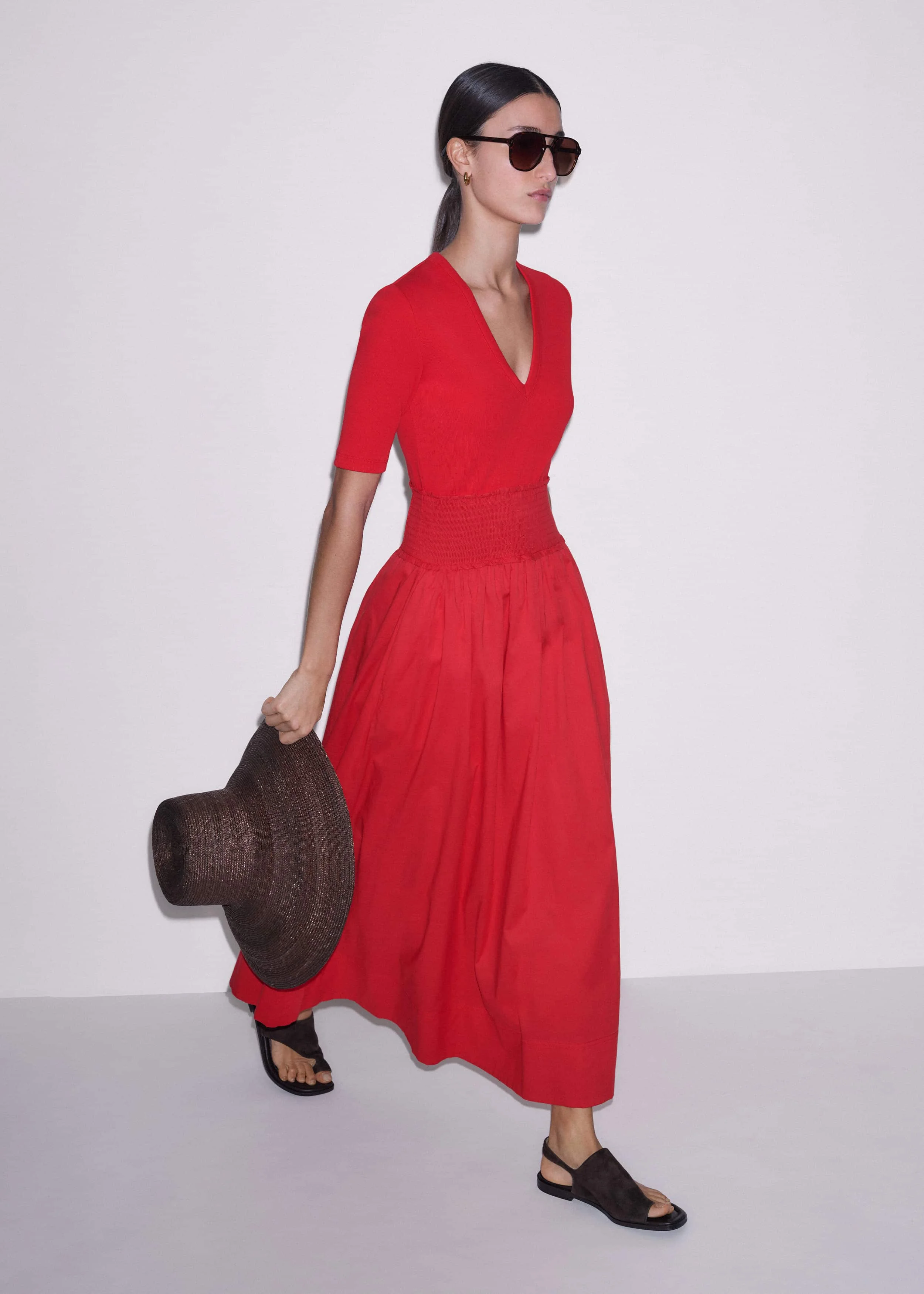 Mixed Media Maxi Dress - 1