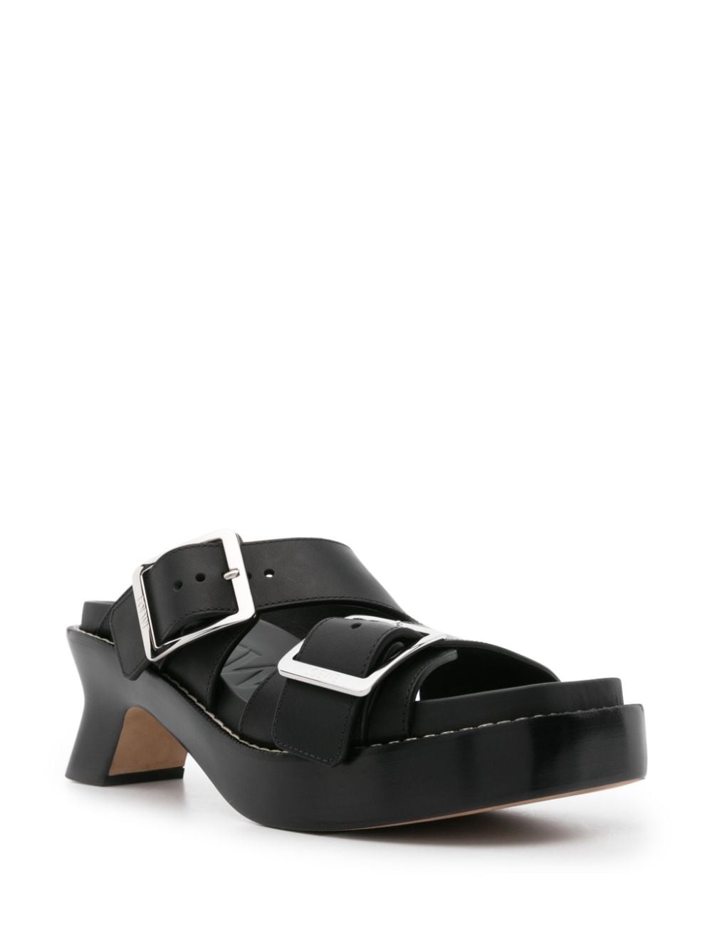 70mm Ease buckle-straps mules - 2
