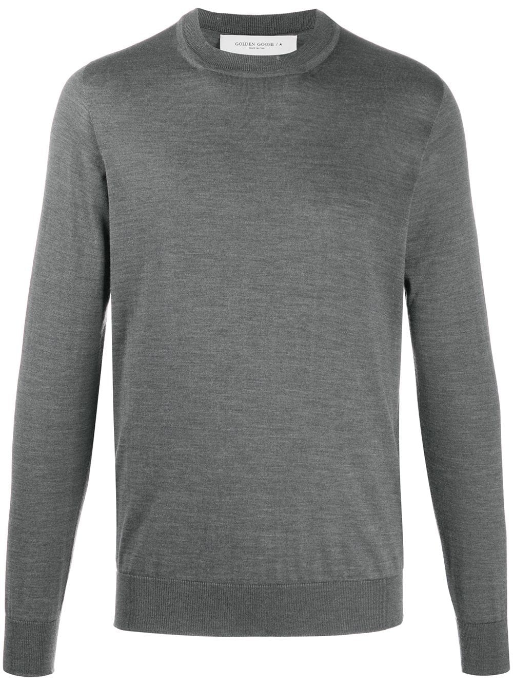 ribbed crew neck jumper - 1