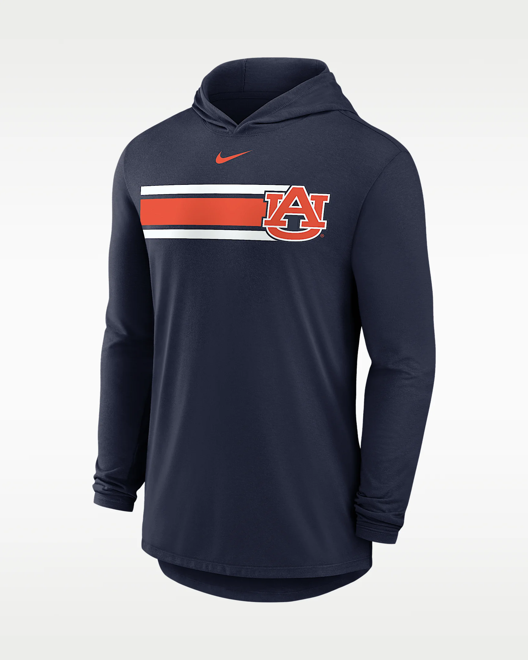 Auburn Primetime Pattern Men's Nike Dri-FIT College Long-Sleeve Hooded T-Shirt - 1