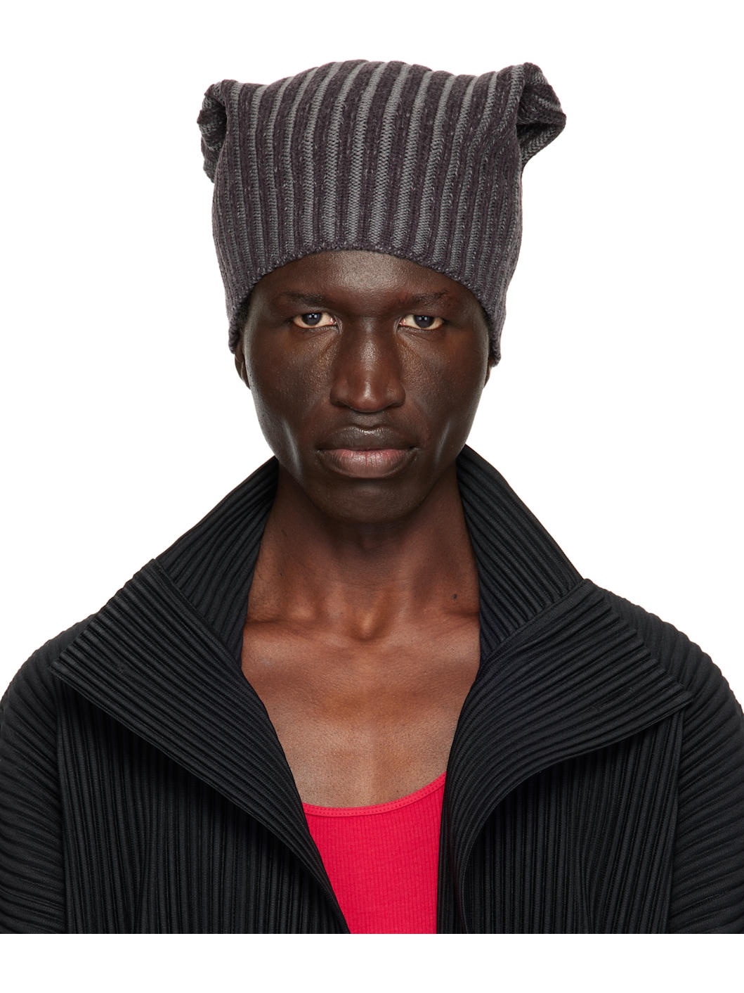 帽子 Issey Miyake 10AW Pattern Wool Hat Issey Miyake 10AW Pattern Wool Hat TYPE-O CAP Hat Dark Green