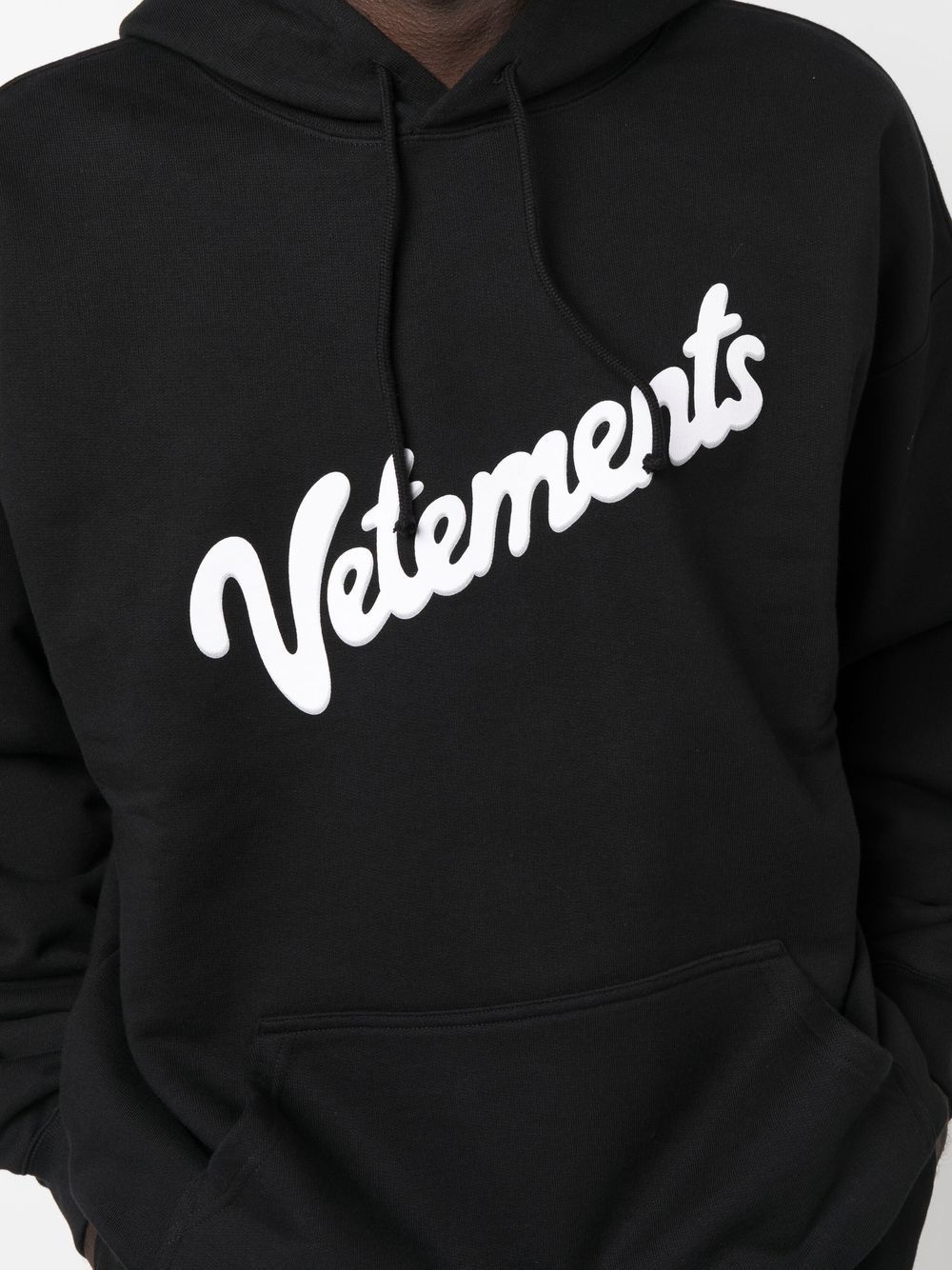 logo drawstring hoodie - 6