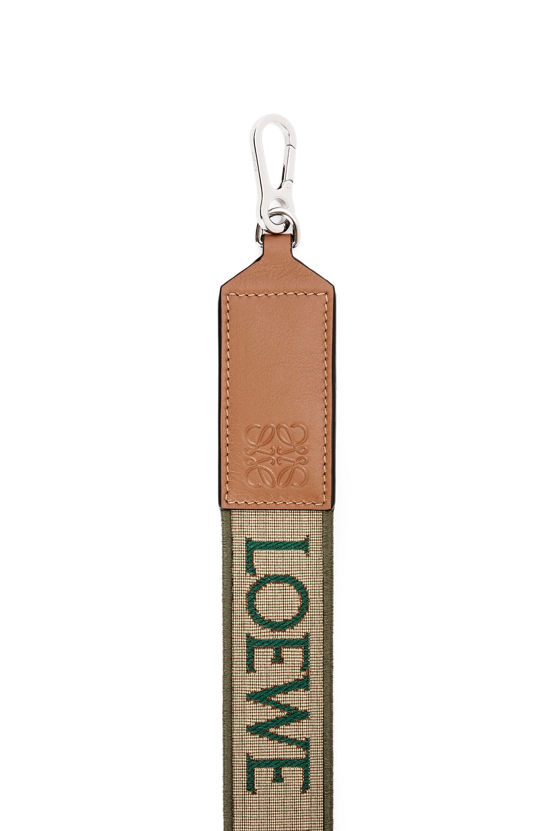Anagram strap in jacquard and calfskin - 2
