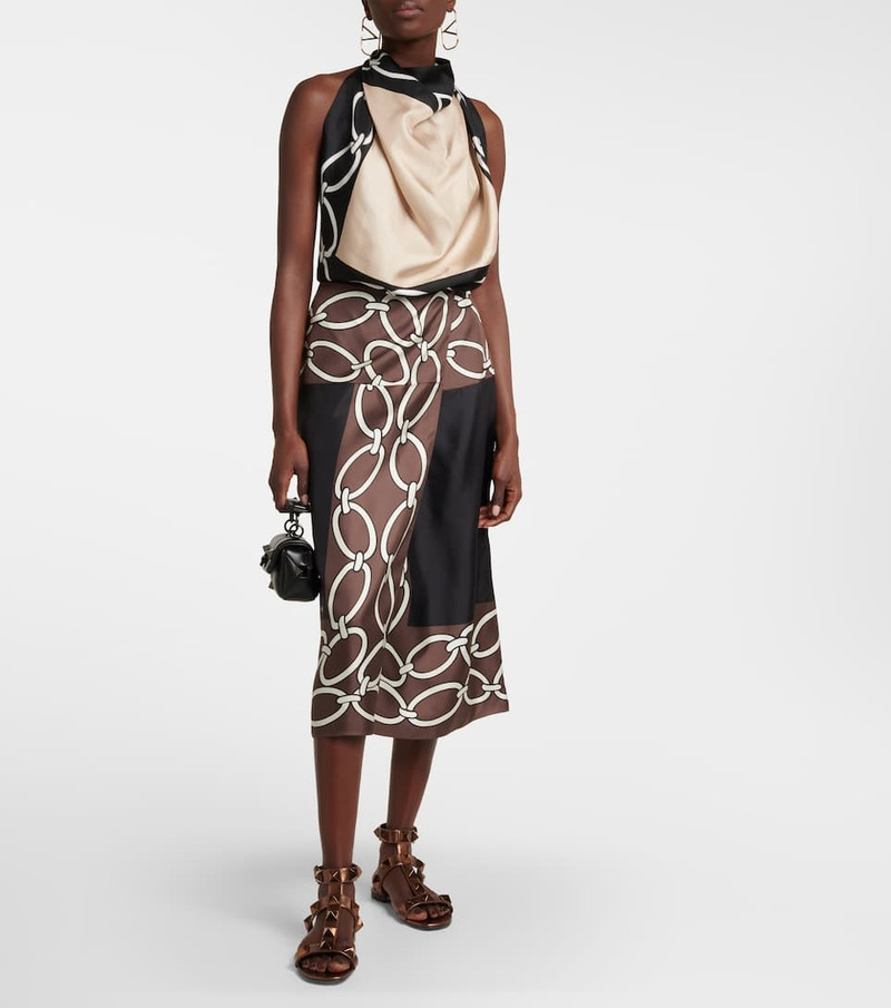 Valentino Roman Stud metallic leather sandals outlook