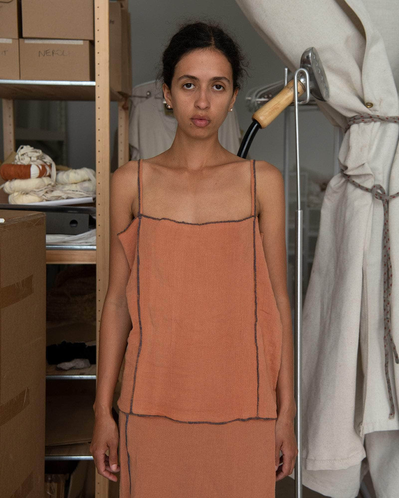 Shok Slip Top - Crinkle Linen 1