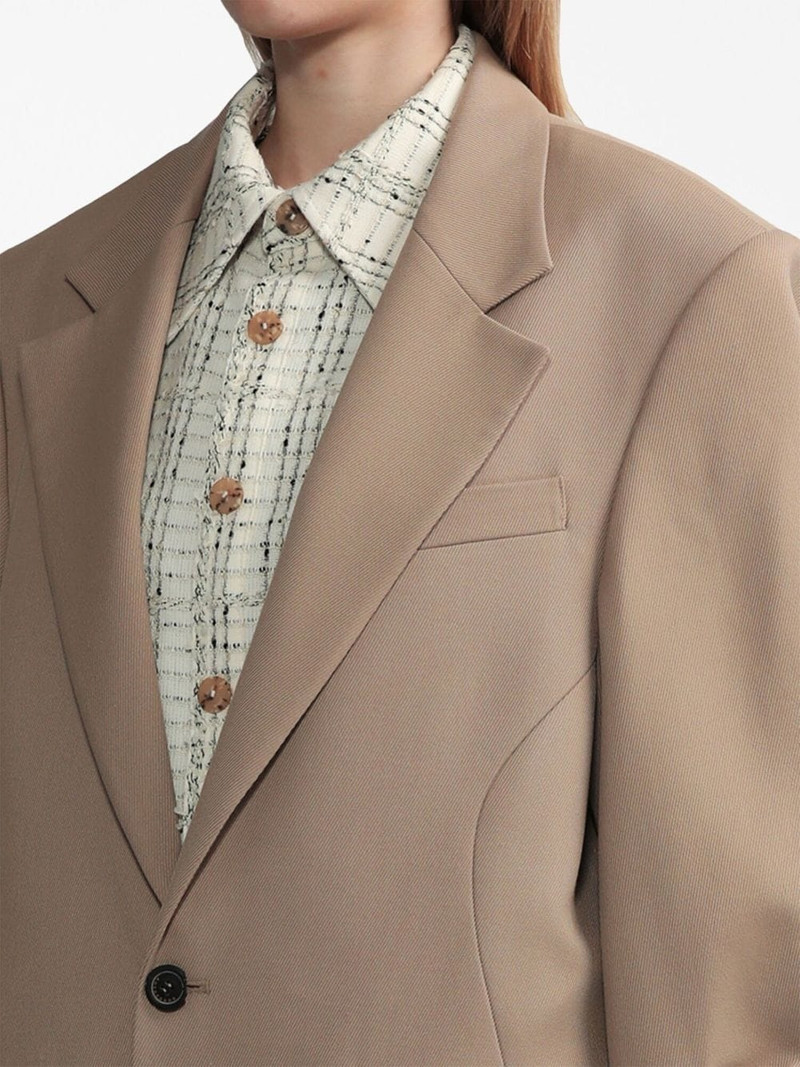long-sleeved wool blazer 5