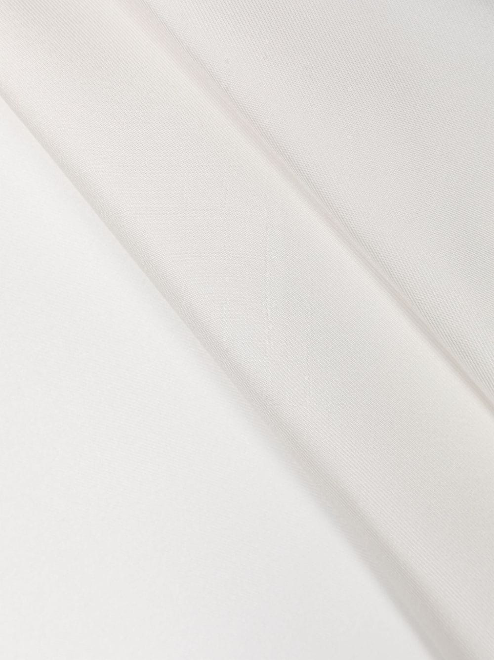 logo-print silk pocket square - 3