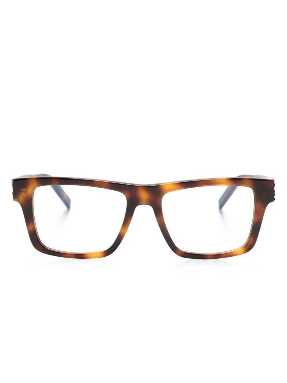 tortoiseshell square-frame glasses - 1