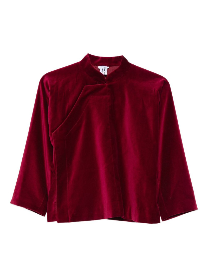stand collar blouse 1