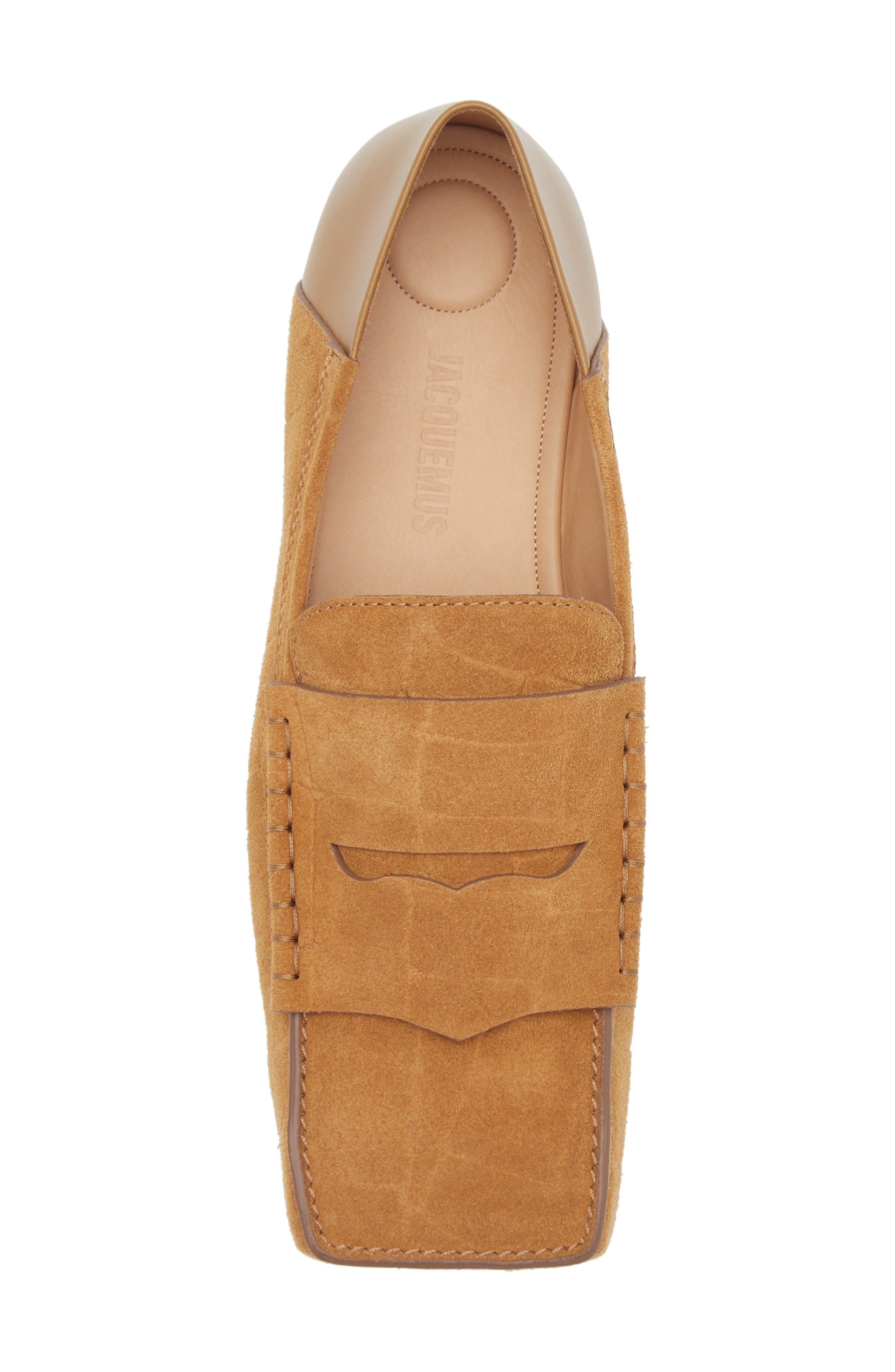Jacquemus La Croisière The Carrè Penny Loafer in Camel at Nordstrom - 5