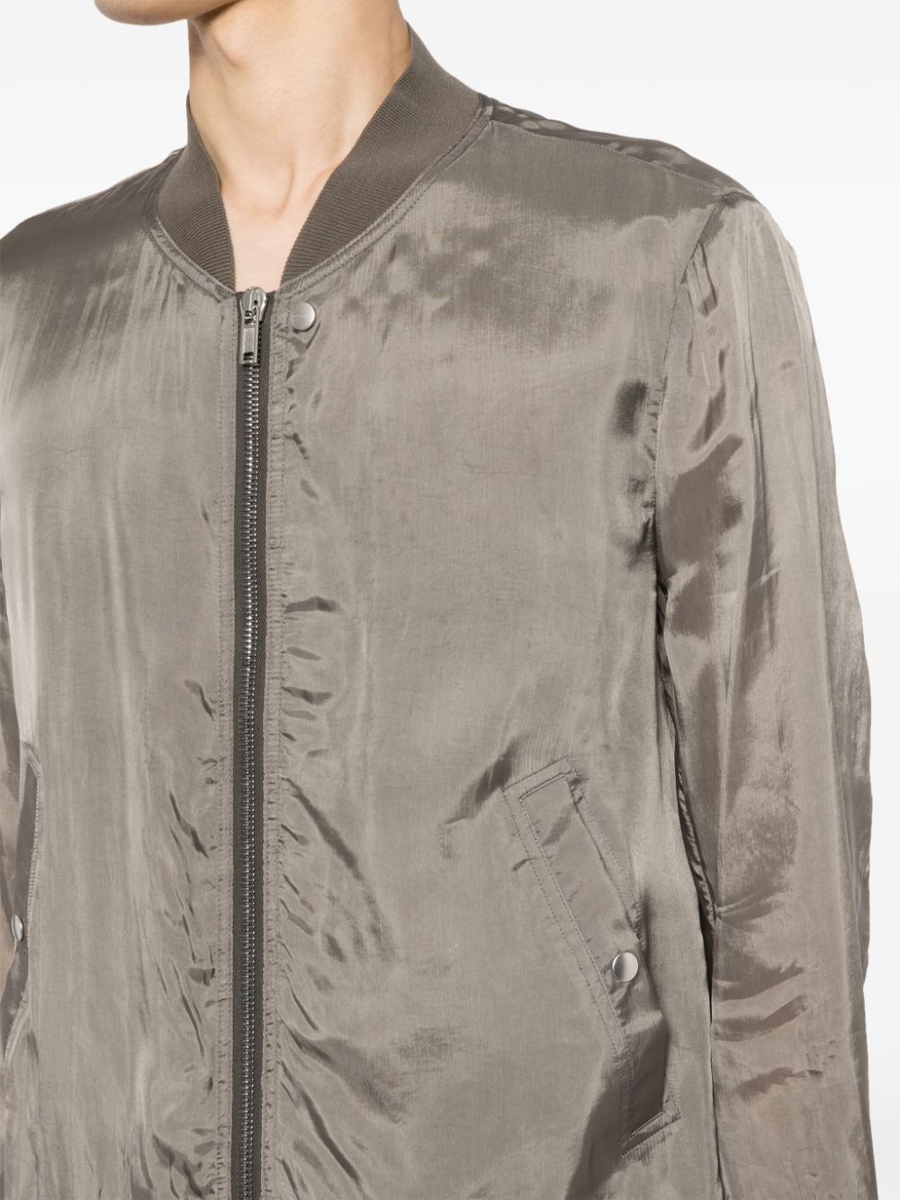 Classic Flight high-shine bomber jacket - 5