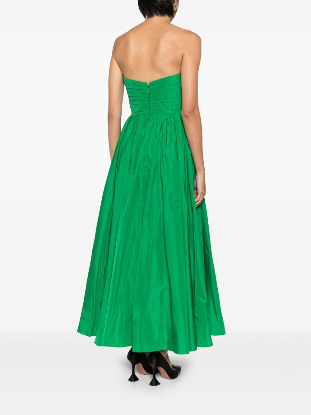 heart-shaped taffeta gown - 4