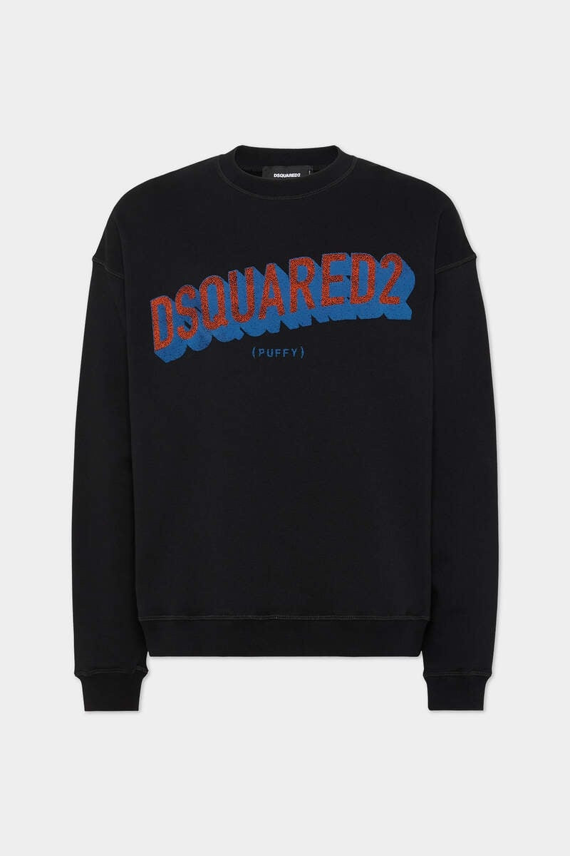 RELAX FIT TACTILE LOGO CREWNECK 1
