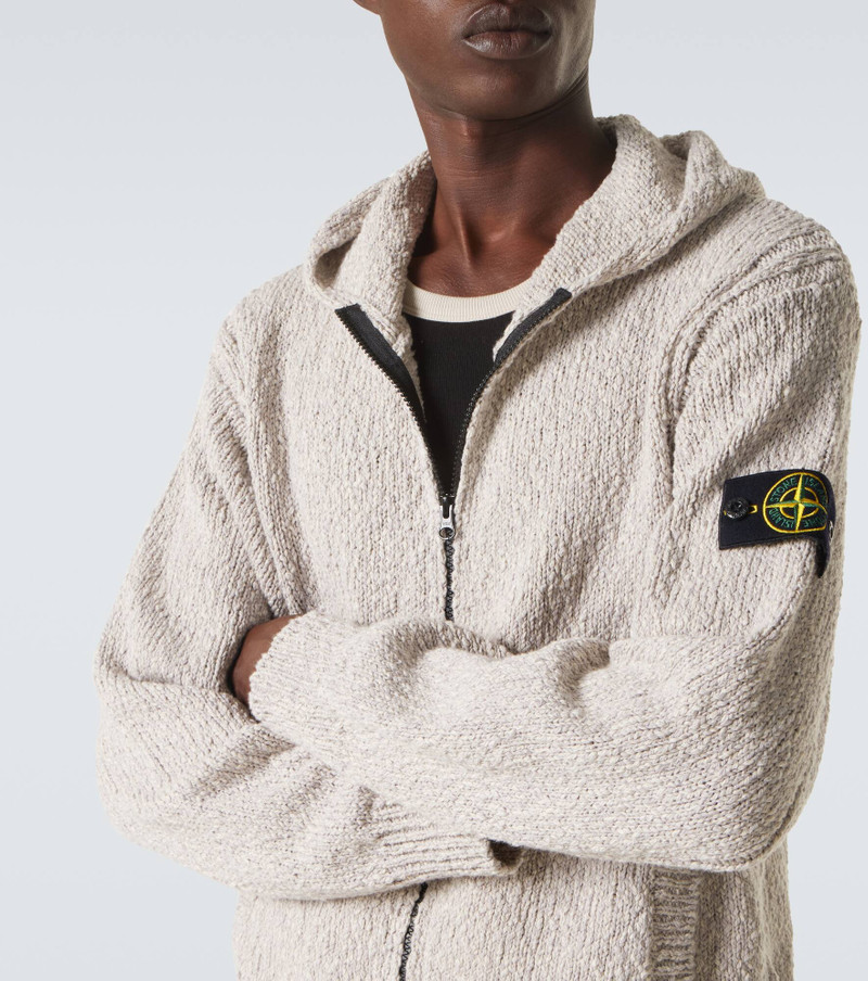 Compass cotton zip-up hoodie 6