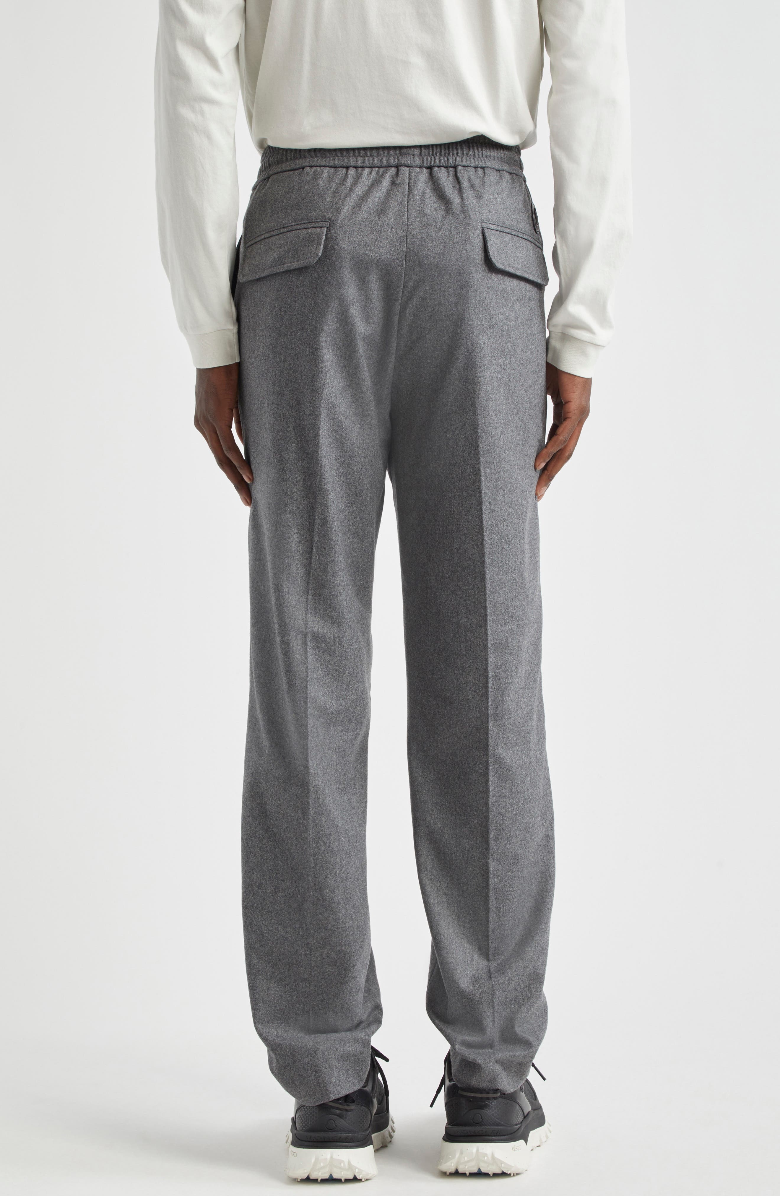 Sportivo Nylon & Cashmere Drawstring Pants - 3