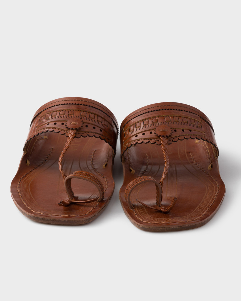 Prada Made in India x Inspired by Kolhapuri Chappal leather sandals 7