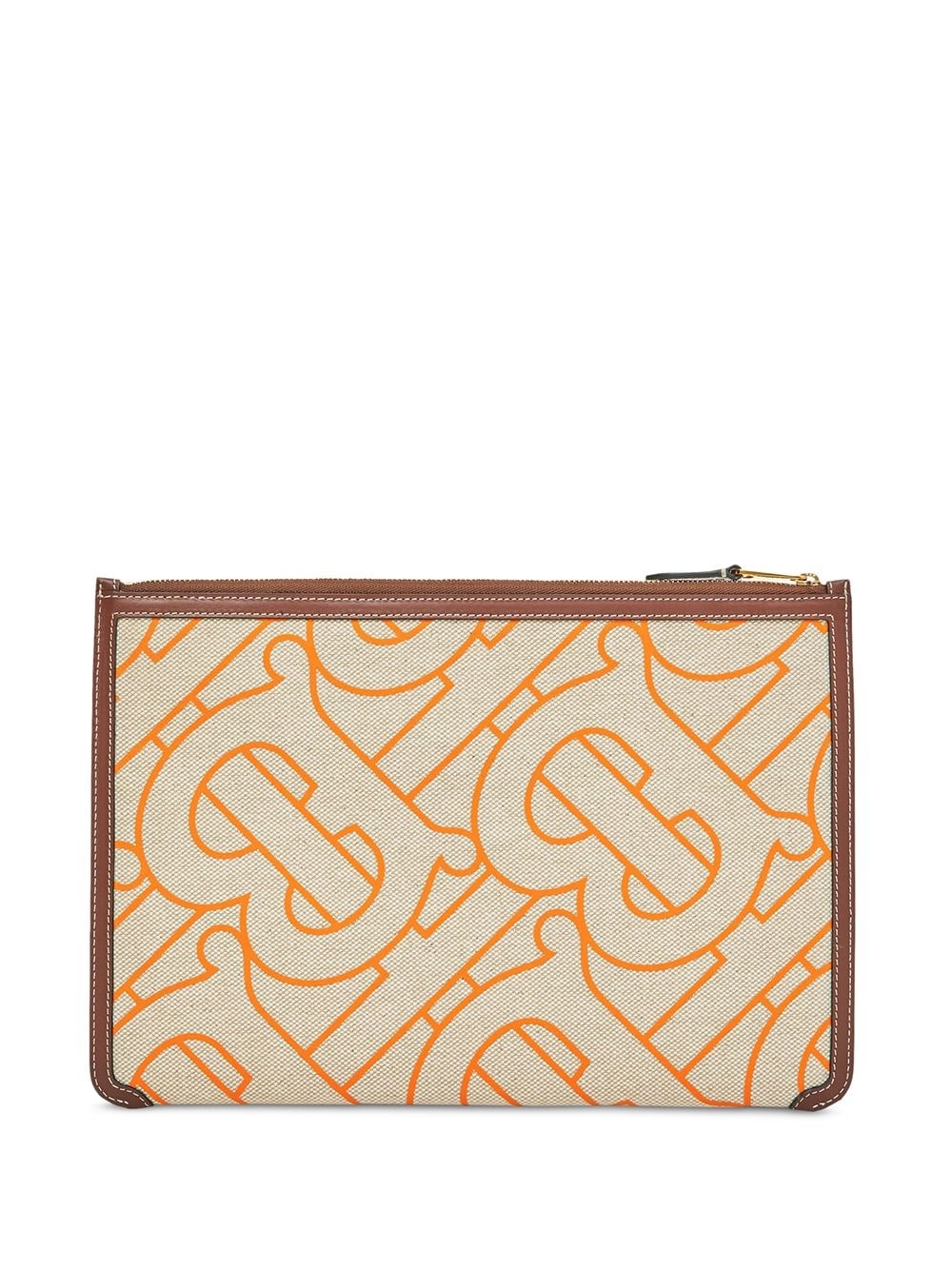 Monogram-motif zipped pouch - 3