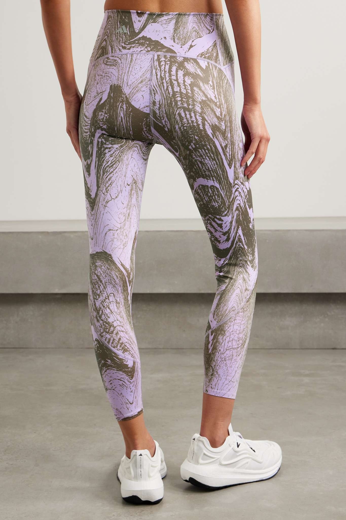 TruePurpose Optime printed recycled-stretch jersey 7/8 leggings - 4