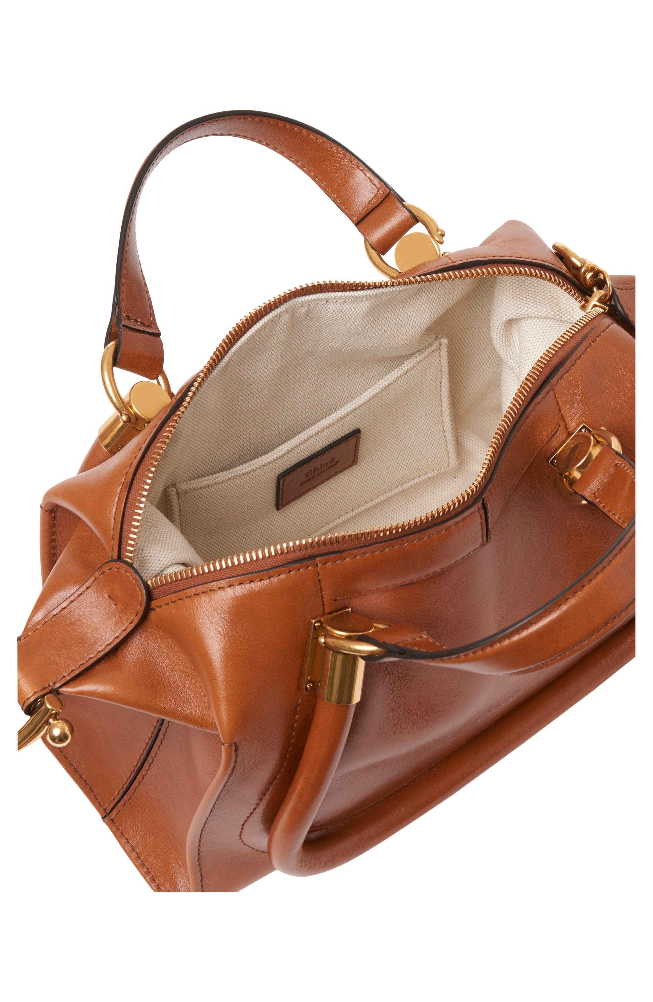 Chloé Paraty 24 Leather Shoulder Bag in Clay Brown at Nordstrom - 5