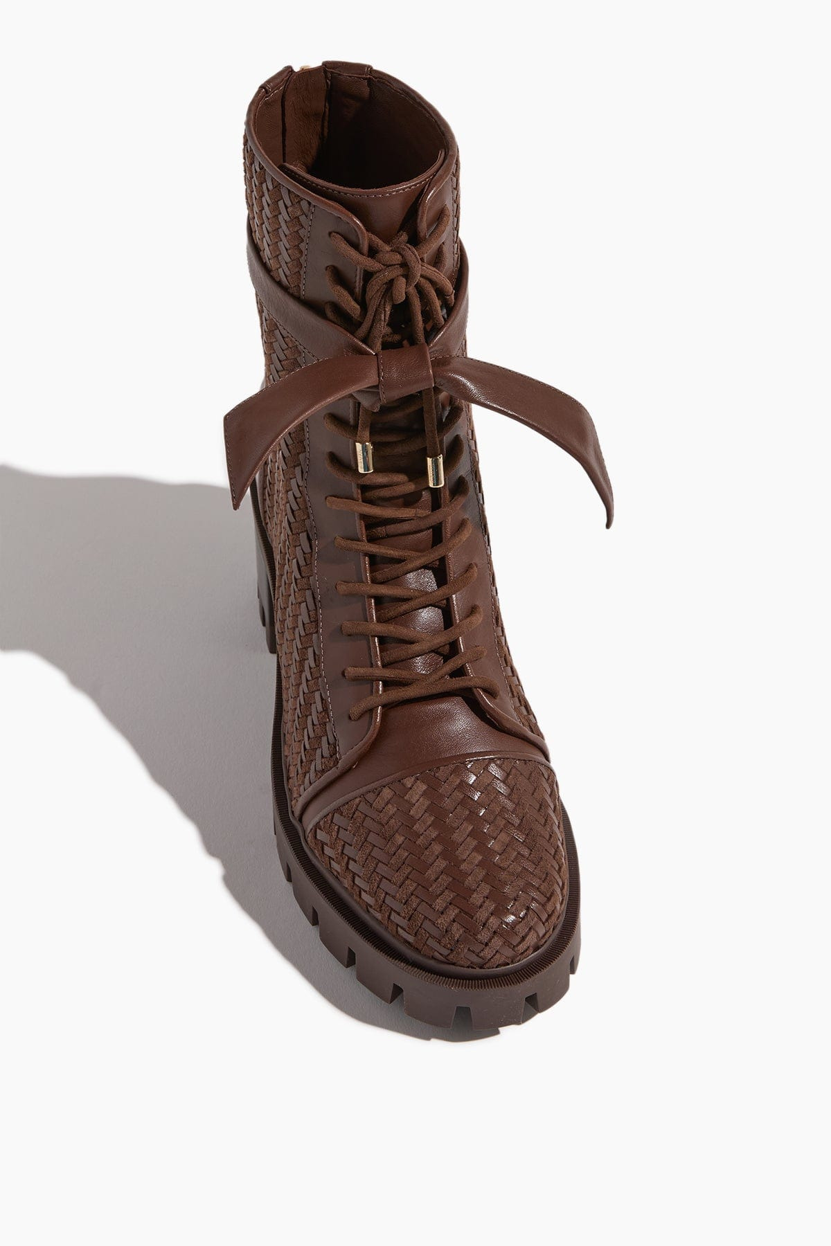 Tresse Combat Boot in Brown - 4