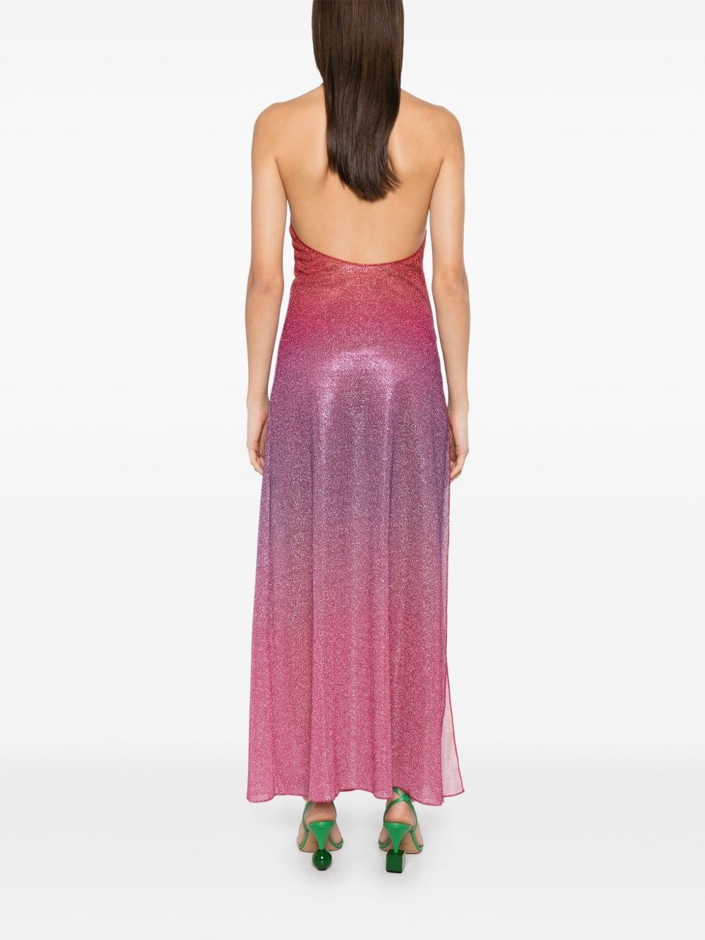 lurex midi dress - 4