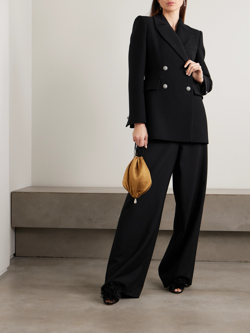 Alessandra Rich Double-breasted Wool Blazer outlook