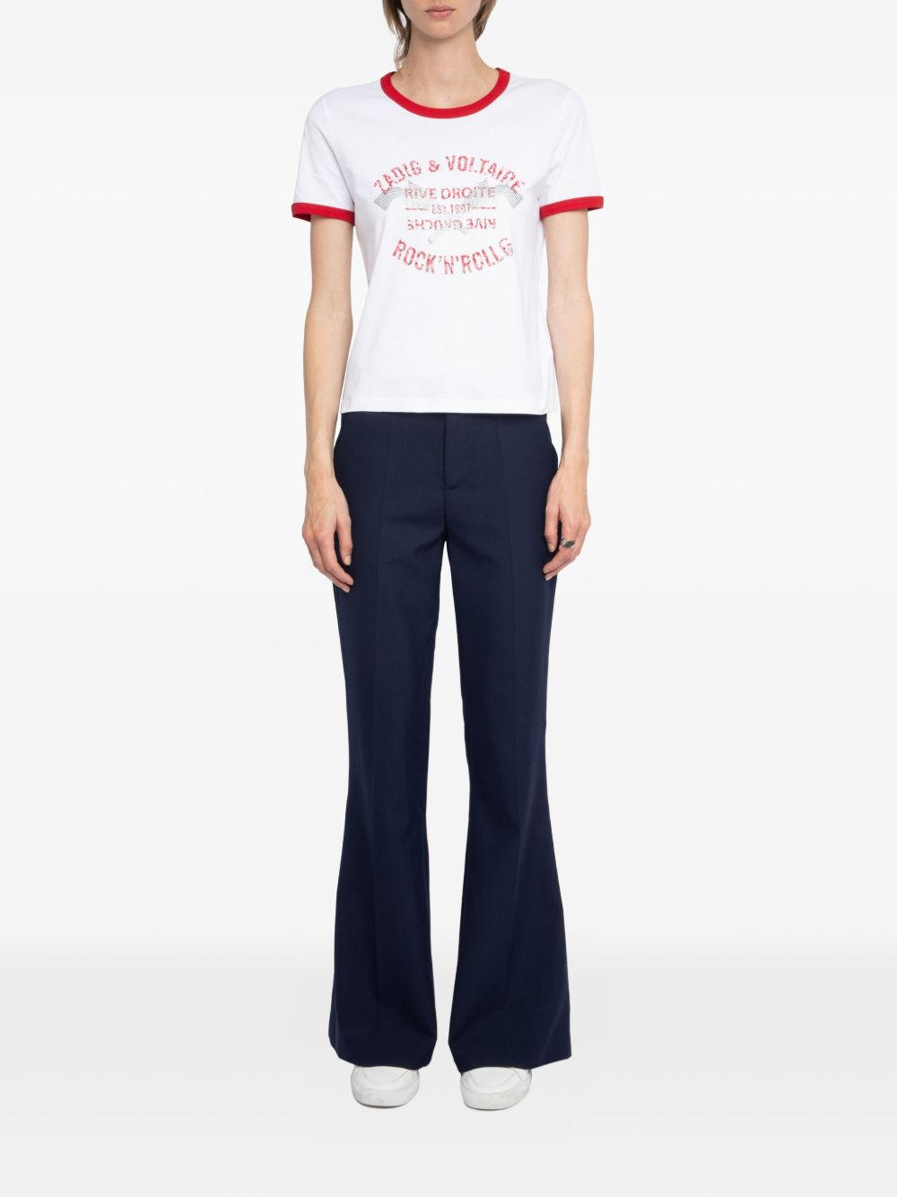 rhinestone-embellished T-shirt - 2