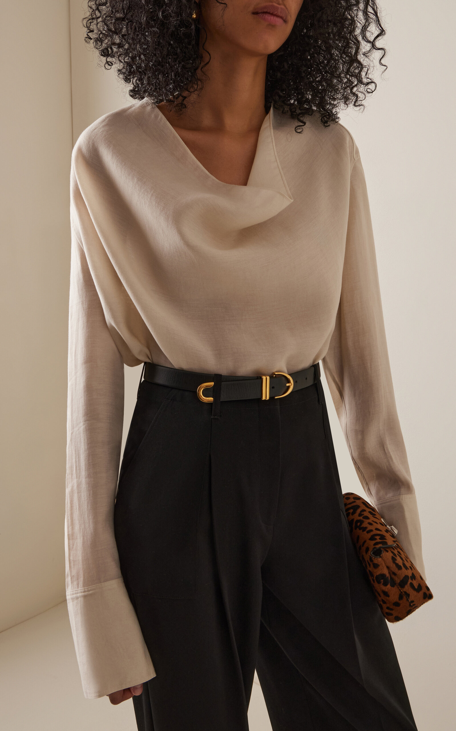 Cowl Neck Top ivory - 3