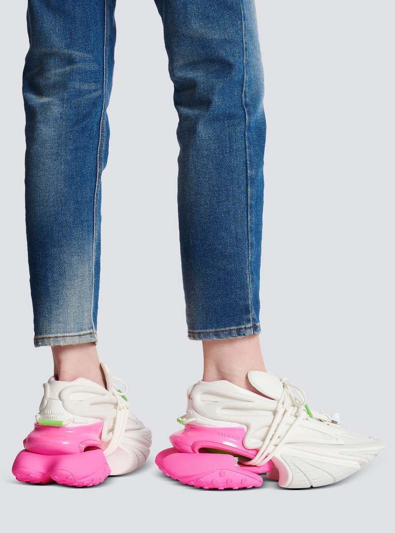 Balmain Unicorn trainers in neoprene and leather outlook