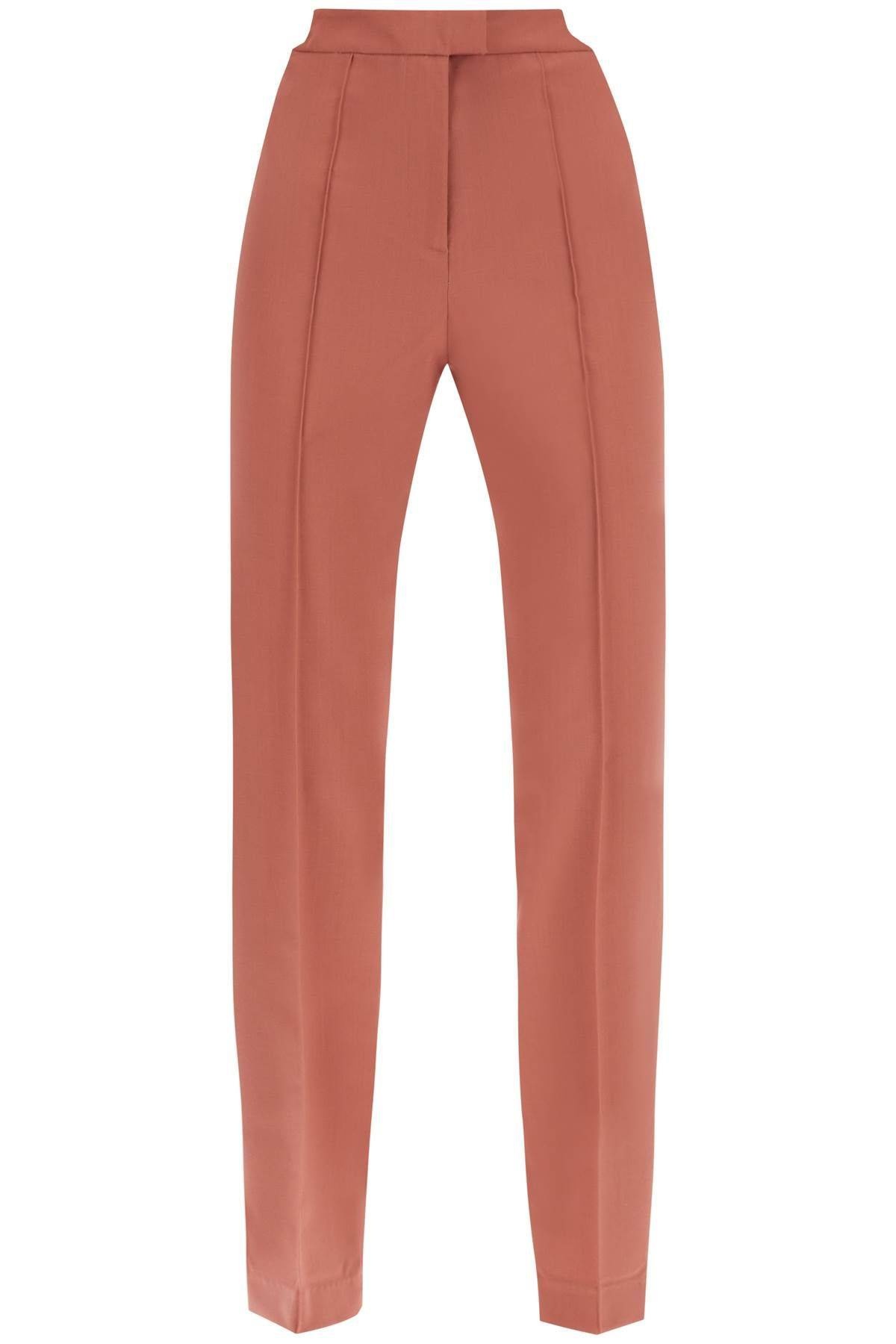 COOL VIRGIN WOOL PANTS WITH HEART-SHAPED DETAILS - 1