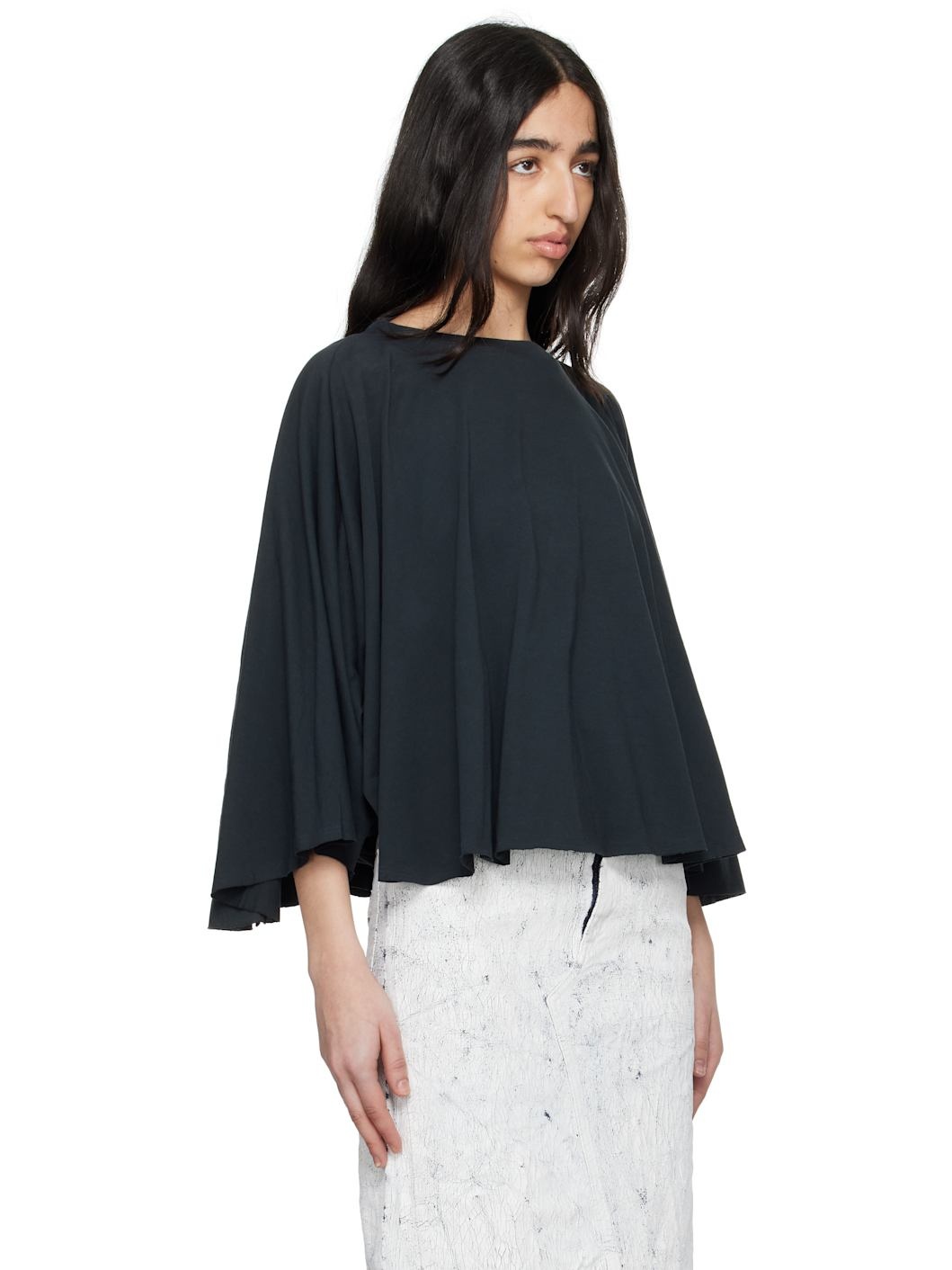 Black Basic Jersey Long-Sleeved T-shirt - 2